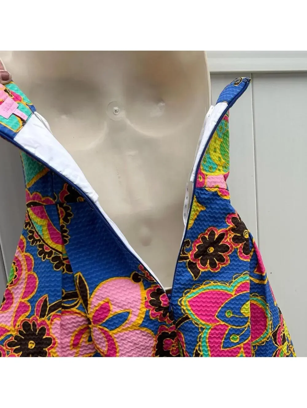 Lilly Pulitzer Bernadette Dress Starry Blue Drama Queen Print Pockets | Size 2 - Picture 10 of 13